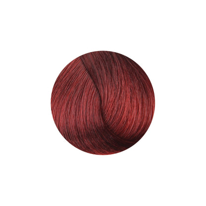 Rich burgundy red hair color swatch for salon beauty treatments