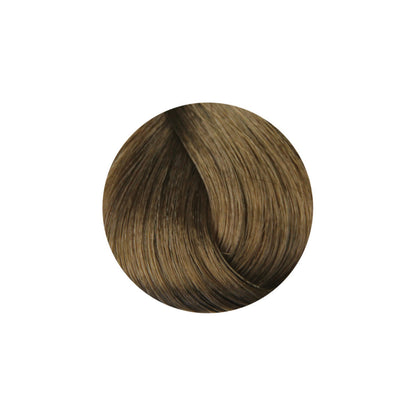 Rich brown hair color swatch with natural highlights for beauty styling
