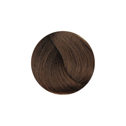 Rich dark brown hair color swatch for salon beauty treatments