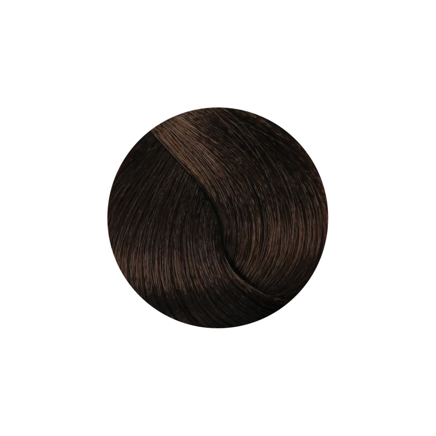 Rich dark brown hair color swatch for salon or home use, showcasing smooth texture and natural shine.