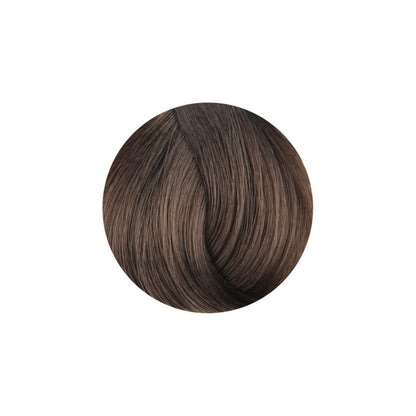 Rich dark brown hair color swatch for salon or home use, showcasing smooth, glossy texture.