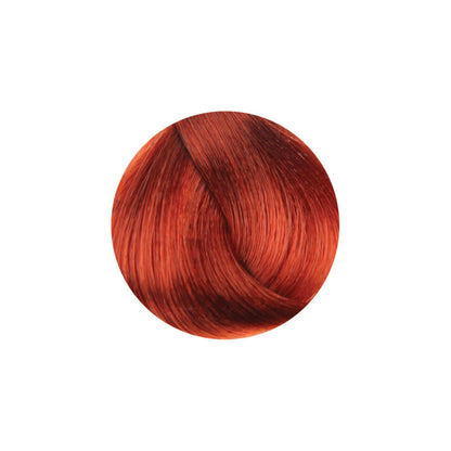 Vibrant red hair color swatch, showcasing rich copper tones for beauty and styling