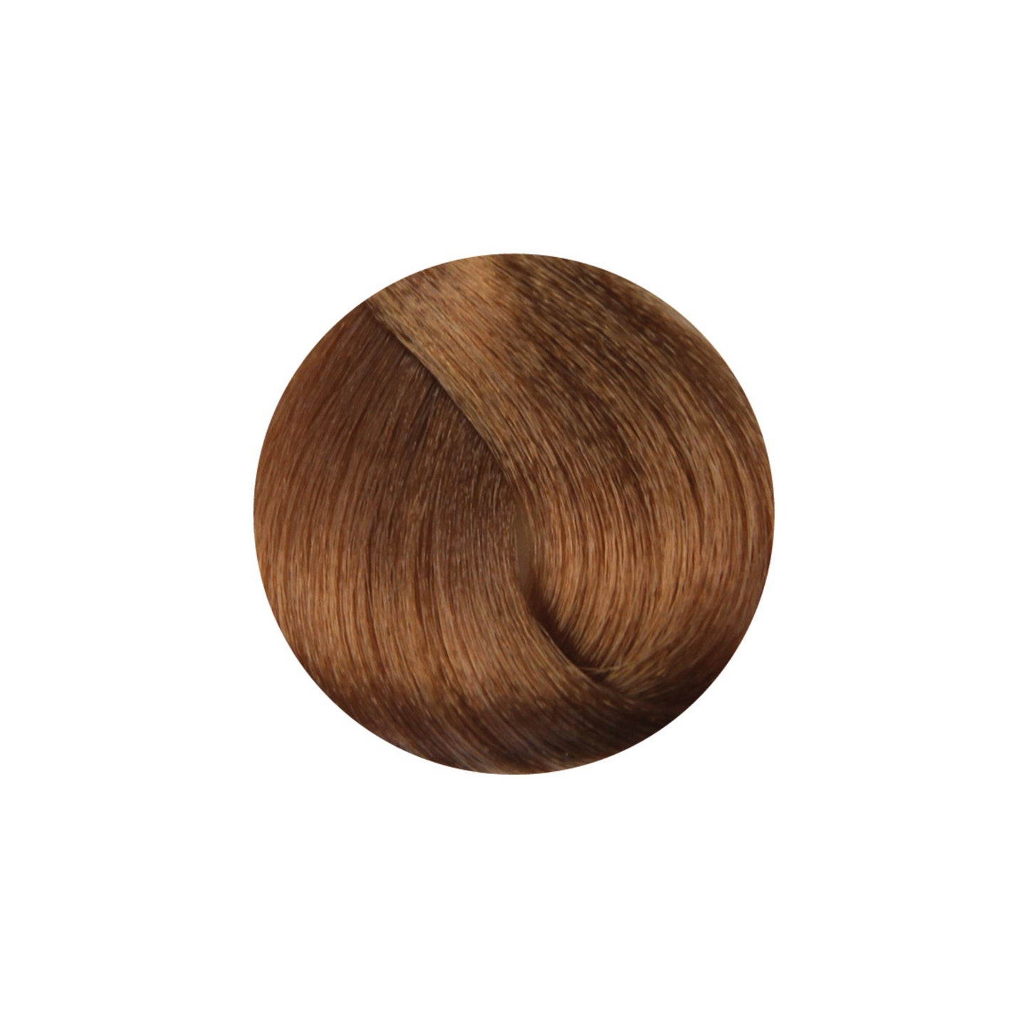 Rich medium brown hair color swatch for salon or home use, showcasing smooth, natural-looking tone.