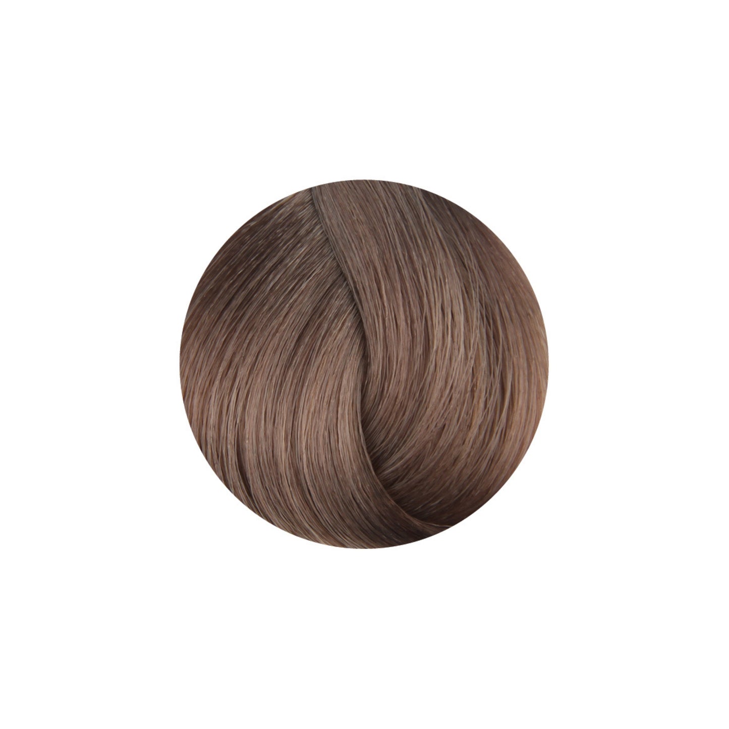 Rich brown hair color swatch for salon-quality hair dye, showcasing smooth, glossy strands.