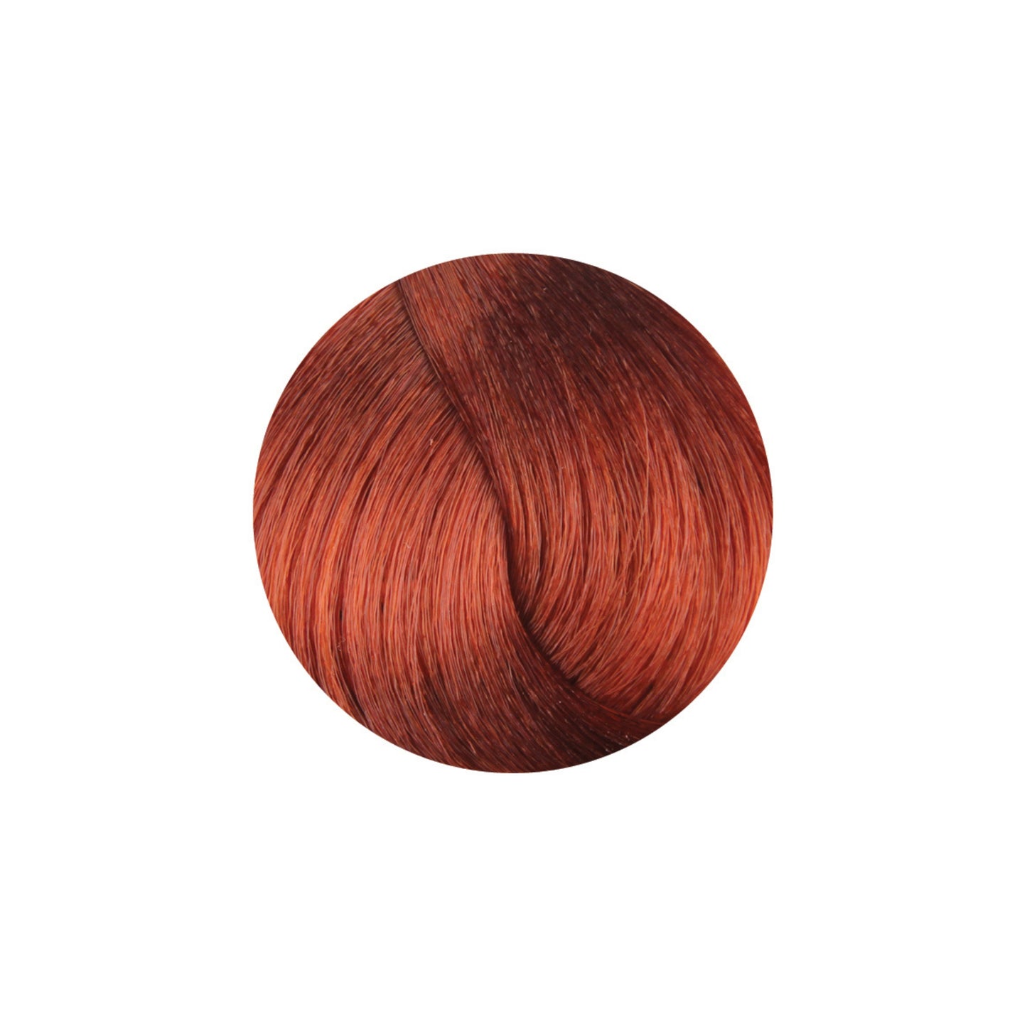 Rich copper red hair color swatch for salon or home use, showcasing vibrant warm tones