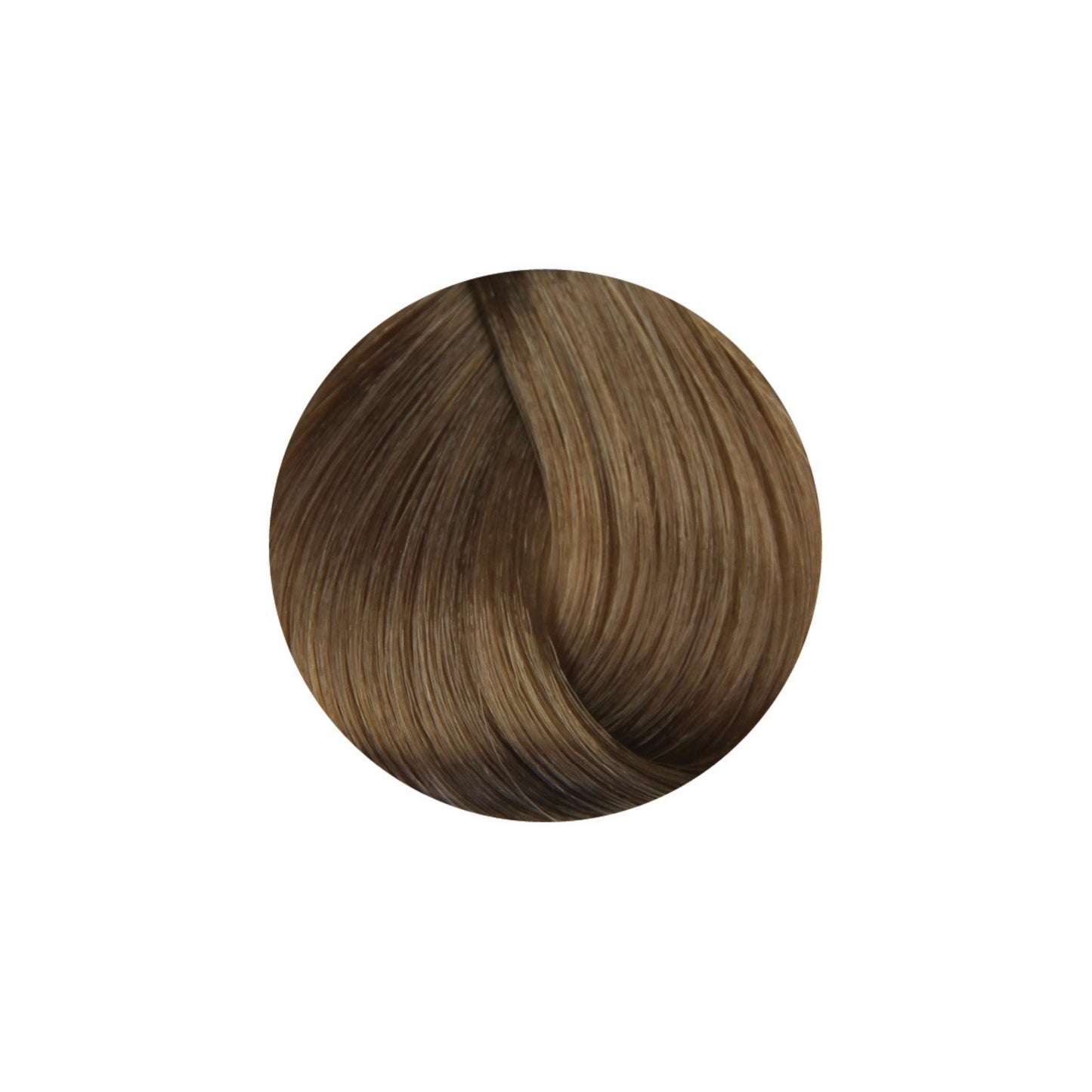 Rich medium brown hair color swatch for salon beauty treatments