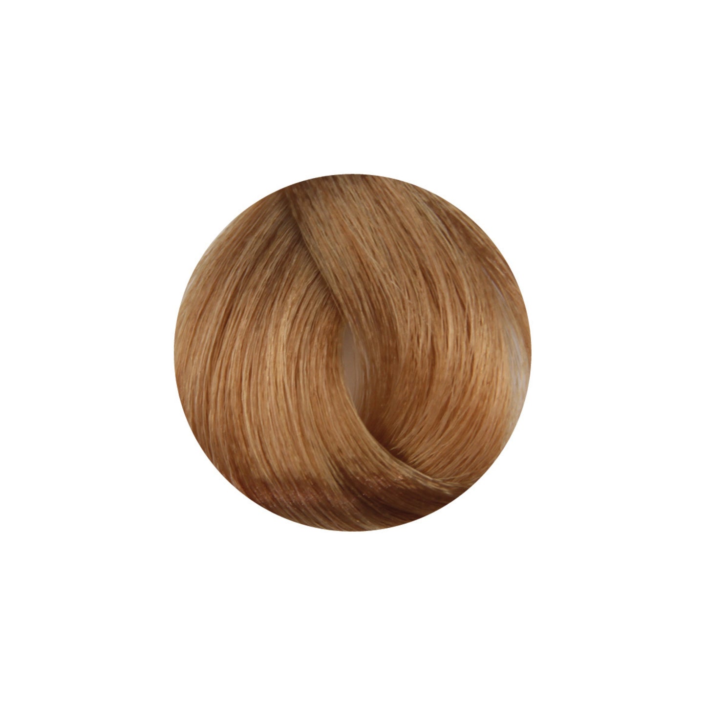 Light golden brown hair color swatch for beauty and salon use