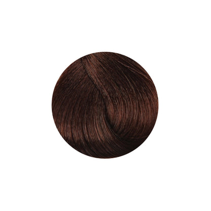 Rich dark brown hair color swatch for salon or home use, showcasing smooth, glossy texture.
