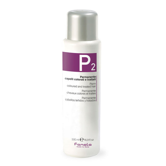 Fanola P2 Perm for Colored & Treated Hair - 500ml Professional Hair Care Product