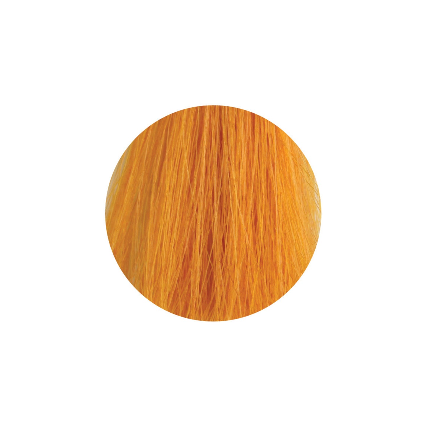 Vibrant orange hair color swatch for beauty and salon use