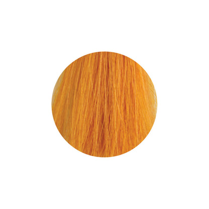 Vibrant orange hair color swatch for beauty and salon use