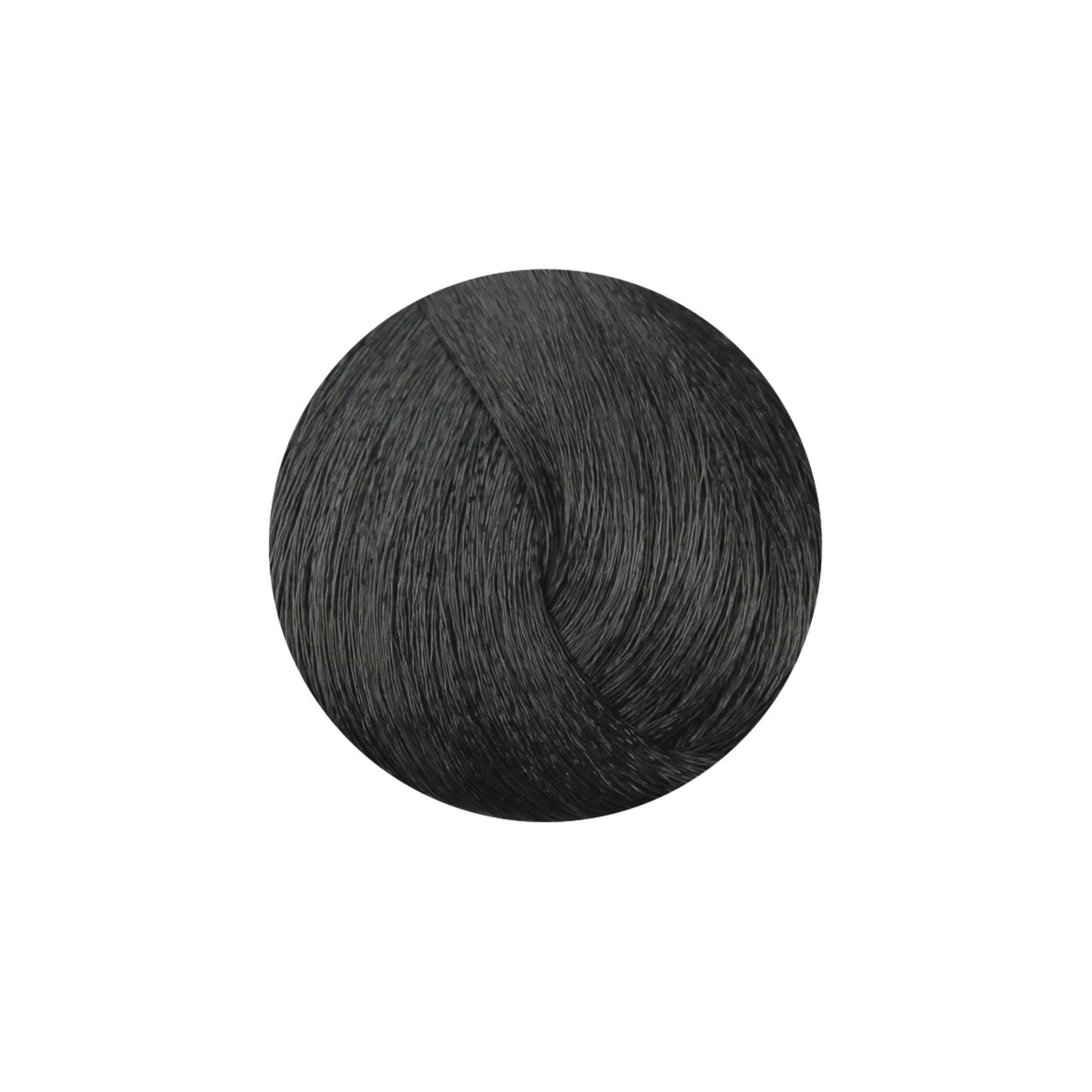 Dark ash brown hair color swatch for salon use, showcasing rich tone and texture