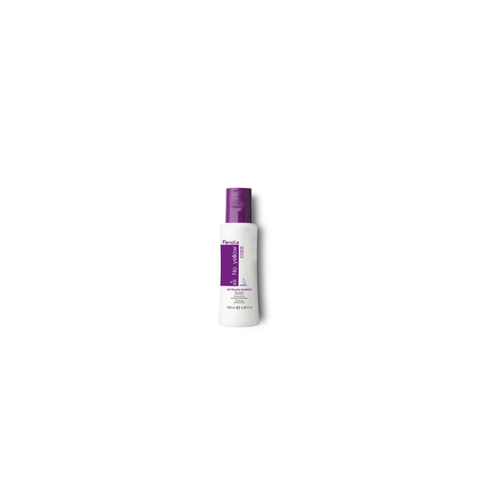 Fanola No Yellow Shampoo for blonde hair, 100ml bottle with purple cap, vegan formula
