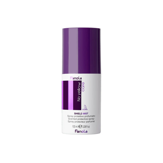 Fanola No Yellow Care Shield Mist – scented protective spray for blonde hair, vegan formula, 100ml