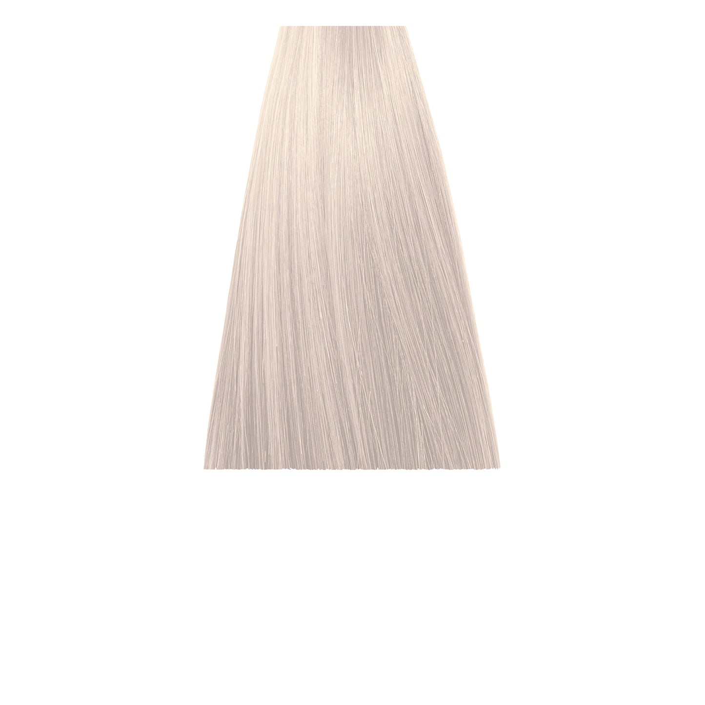 Ultra light ash blonde hair swatch for professional salon coloring