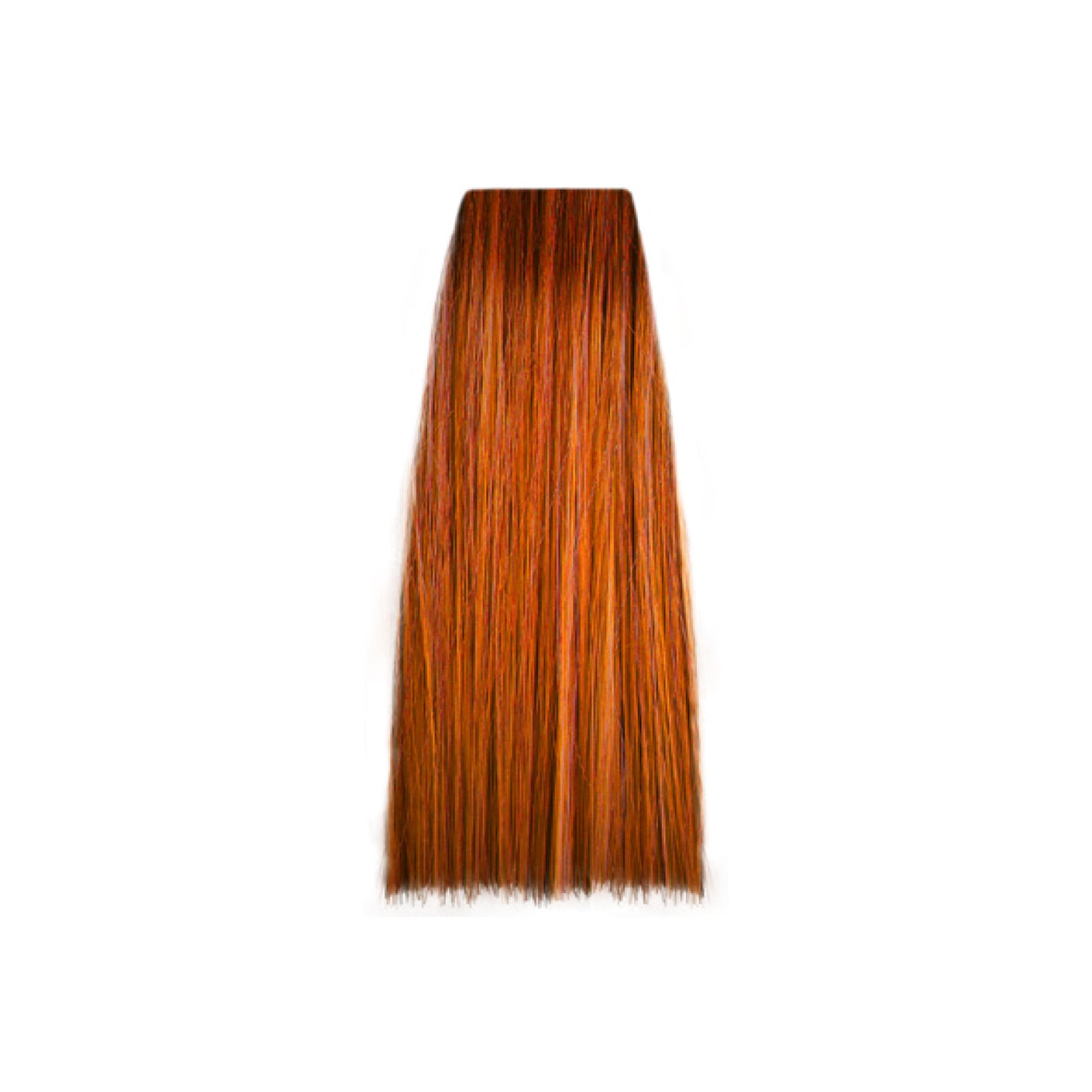 Rich copper red hair color swatch for salon beauty treatments