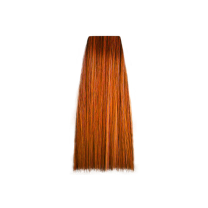 Rich copper red hair color swatch for salon beauty treatments