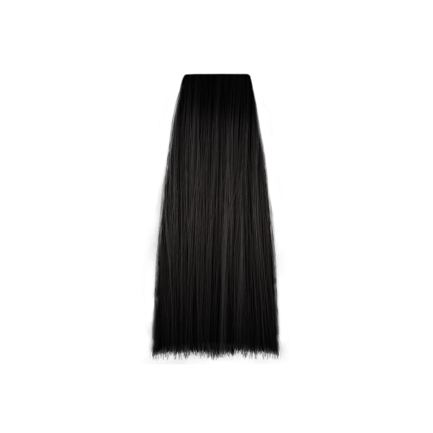 Jet black hair swatch for professional salon coloring and beauty treatments