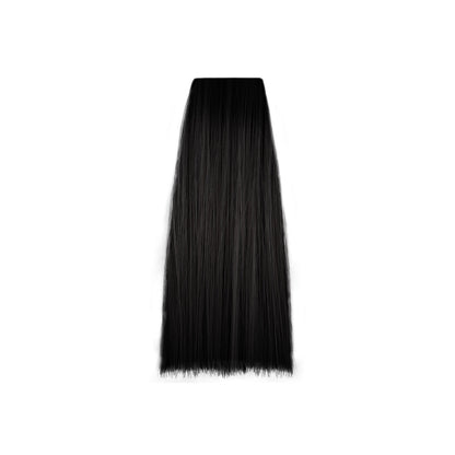 Jet black hair swatch for professional salon coloring and beauty treatments