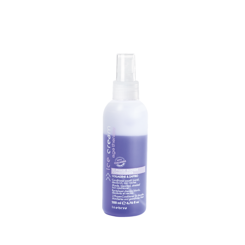 Ice Cream Bi-Phase Blonde Conditioner with Collagen & Saffron for bleached, streaked hair