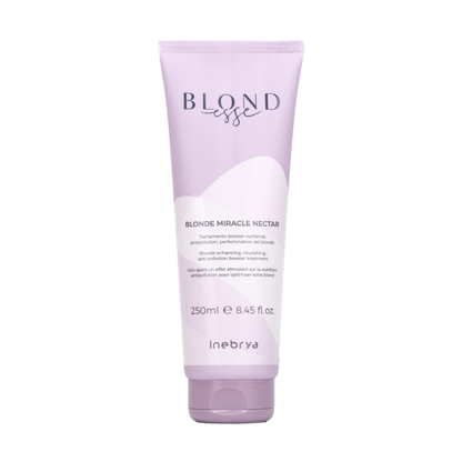 Blonde Miracle Nectar nourishing hair treatment by Inebrya for blonde hair care