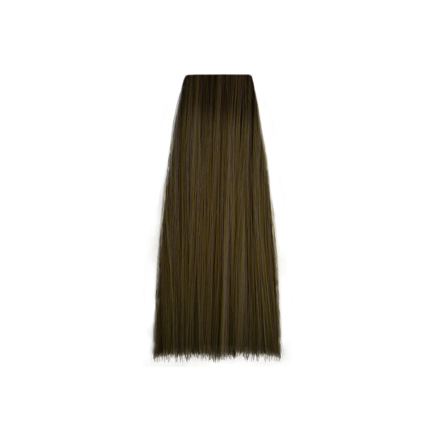 Smooth dark brown hair swatch for beauty styling