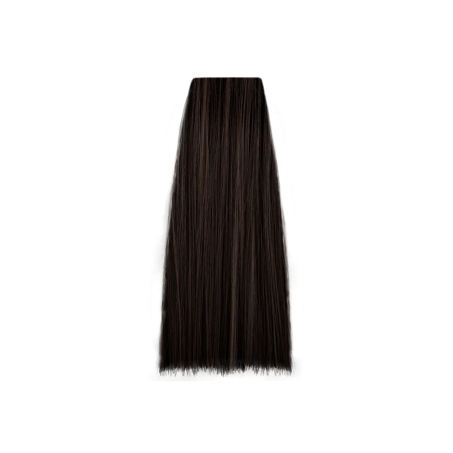 Dark brown hair swatch for salon color matching and beauty styling