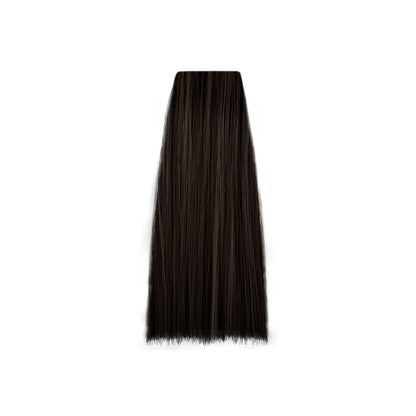 Dark brown hair swatch for salon color matching and beauty styling