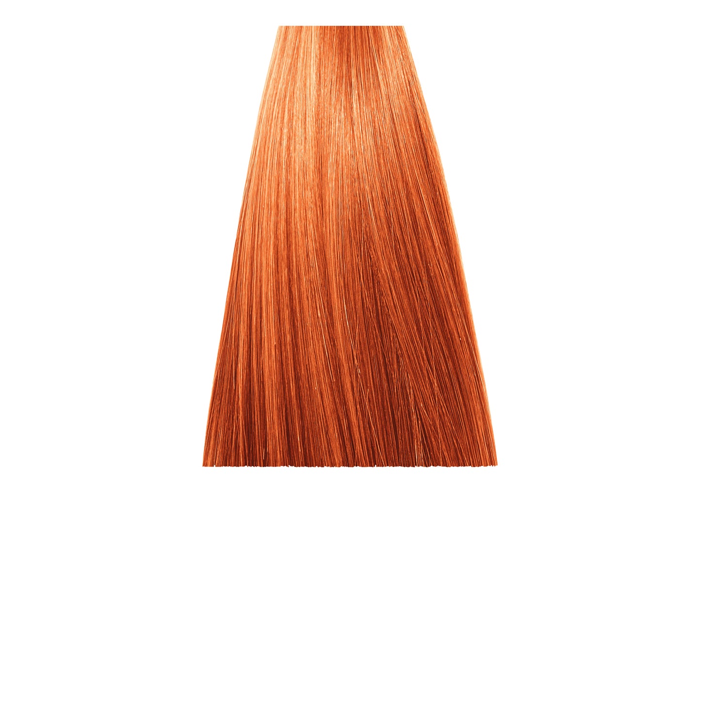 Vibrant copper red hair color swatch for beauty salon use