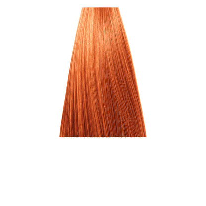 Vibrant copper red hair color swatch for beauty salon use