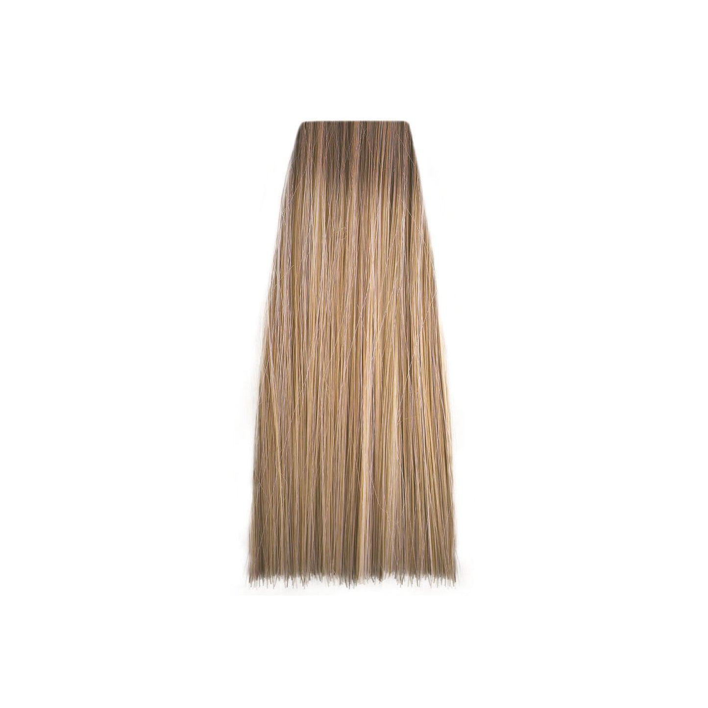 Blonde hair color swatch with warm golden highlights for beauty salon use