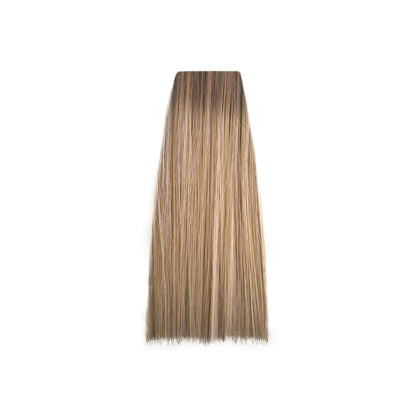 Blonde hair color swatch with warm golden highlights for beauty salon use