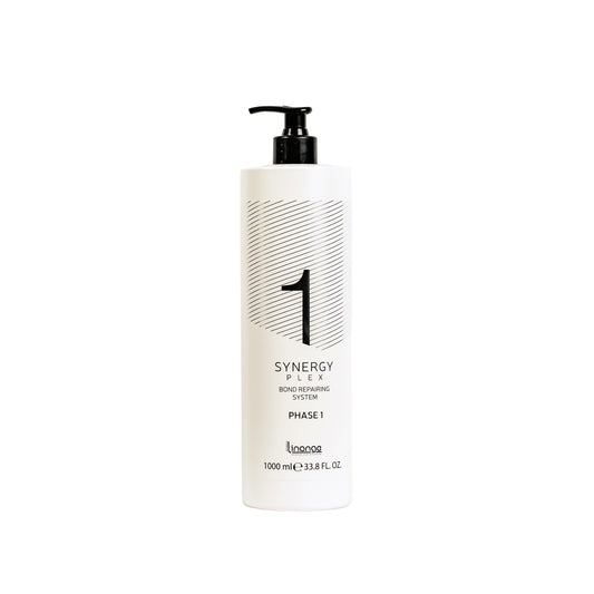 Synergy Plex Phase 1 bond repairing system 1000ml hair treatment with black pump