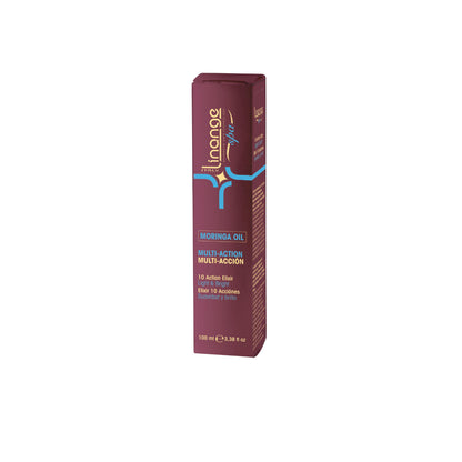Linange Moringa Oil Multi-Action Hair Elixir for Light & Bright Shine, 100ml