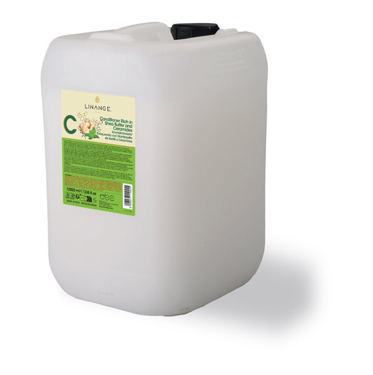 Linange Italy 10L conditioner rich in shea butter and ceramides for salon use