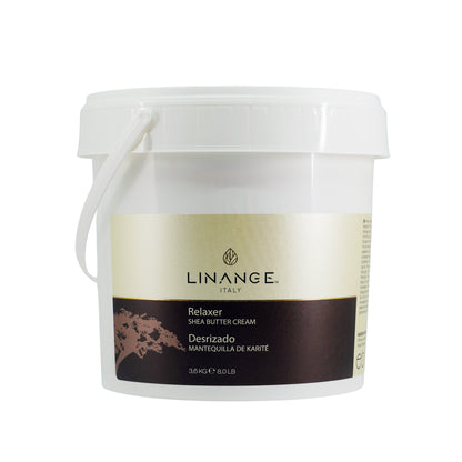 Linange Italy Relaxer Shea Butter Cream 3.6kg for hair treatment