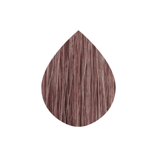 Rich mauve hair color swatch in teardrop shape, showcasing smooth texture and vibrant tone for beauty styling.