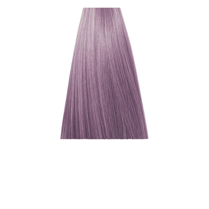 Lavender purple hair color swatch, smooth straight strands, beauty salon tone sample