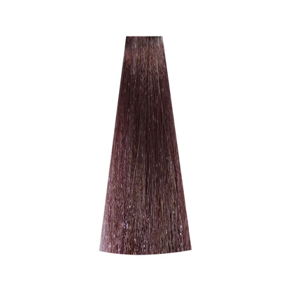 Rich mahogany brown hair color swatch for salon or home use, showcasing deep tone and shine