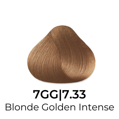 Blonde Golden Intense 7GG | 7.33 hair color swatch for salon or home use