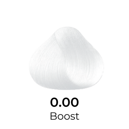 0.00 Boost ultra light blonde hair color swatch for salon use