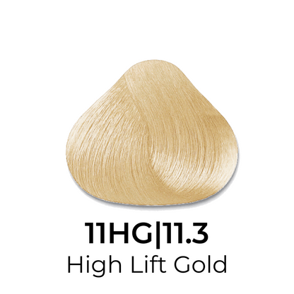 11HG|11.3 High Lift Gold blonde hair color swatch for salon or home use