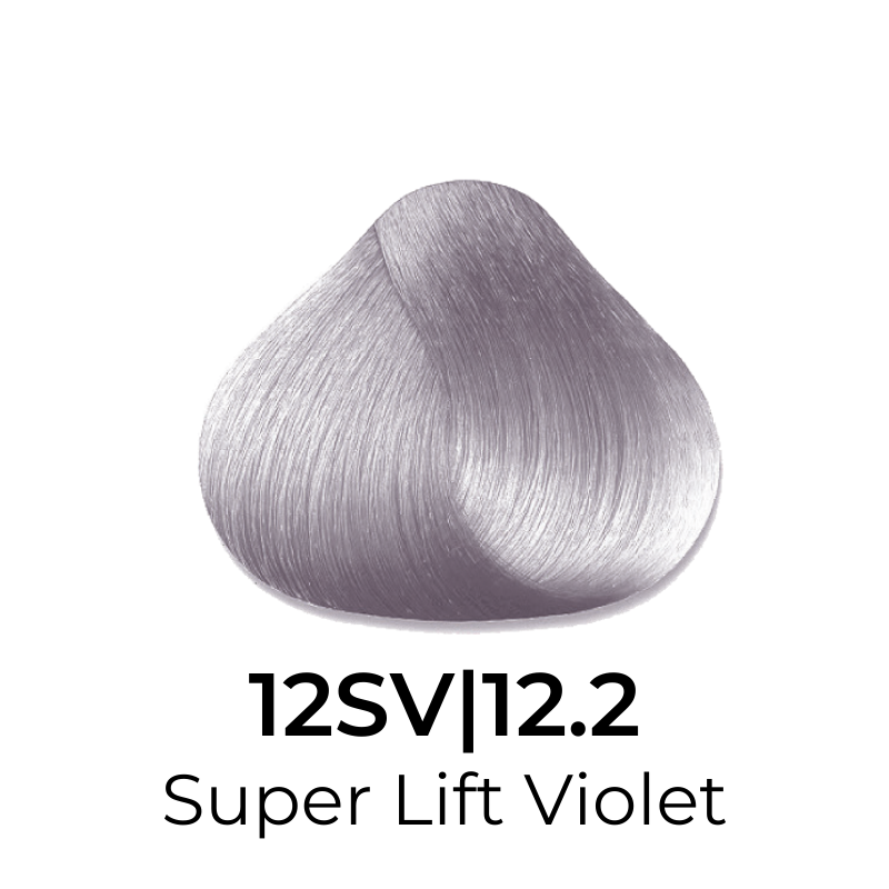 Super Lift Violet 12SV|12.2 hair color swatch for salon use