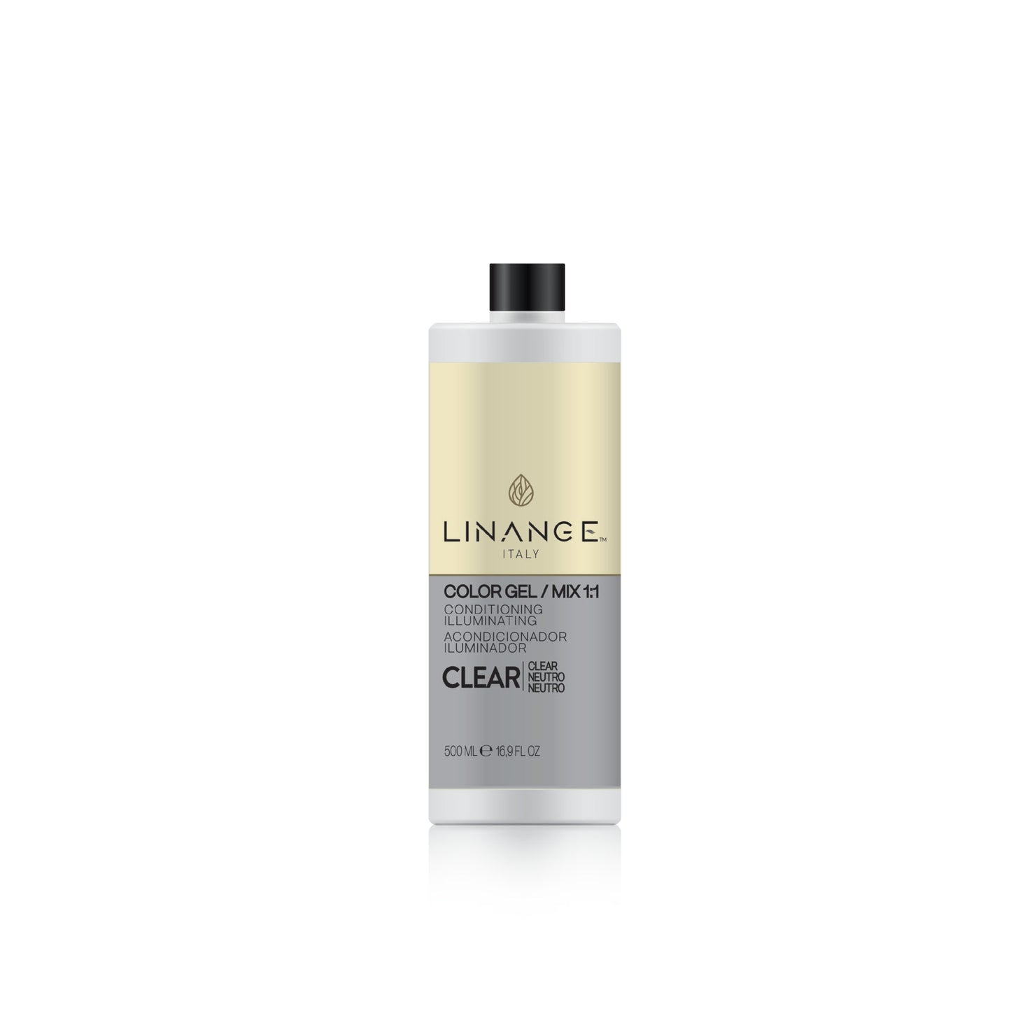 Linange Italy Clear Color Gel 500ml conditioning illuminating hair treatment for salon use