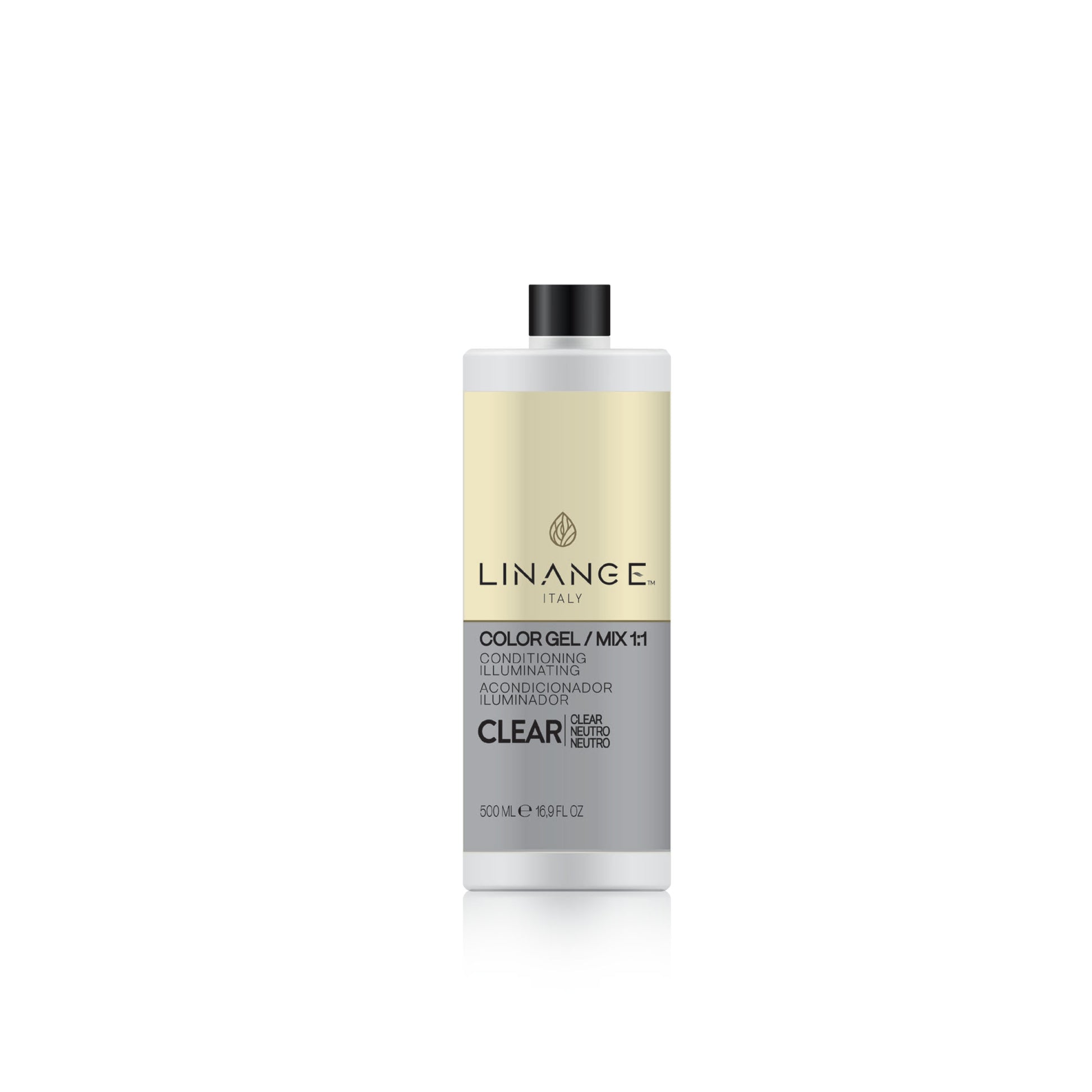 Linange Italy Clear Color Gel 500ml conditioning illuminating hair treatment for salon use