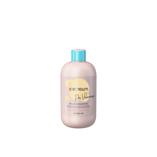 Icecream Pro Volume Shampoo 300ml for volumizing hair, pink bottle with blue cap