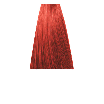 Vibrant red hair color swatch, showcasing bold copper tone for beauty styling