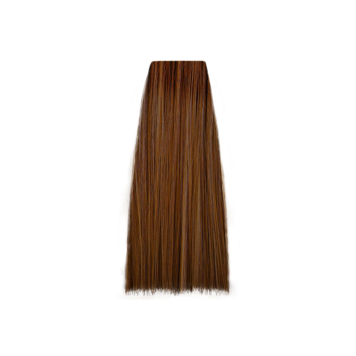 Rich medium brown hair color swatch for salon use, showcasing smooth, glossy texture