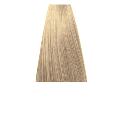 Light blonde hair swatch for salon color selection