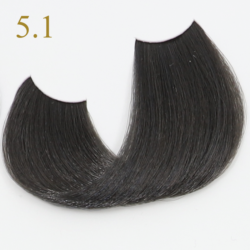 Dark brown hair extensions, shade 5.1, sleek and natural-looking for beauty styling